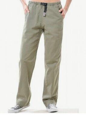 Gramicci G Pants Womens Medium 10/12 Cotton Twill Straight Leg Green